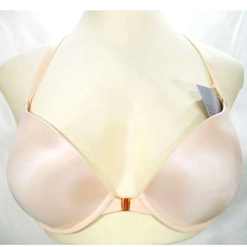 32B Fine Lines CV012 Converted Racerback Front-Closure Push-Up UW Bra Bliss Pink